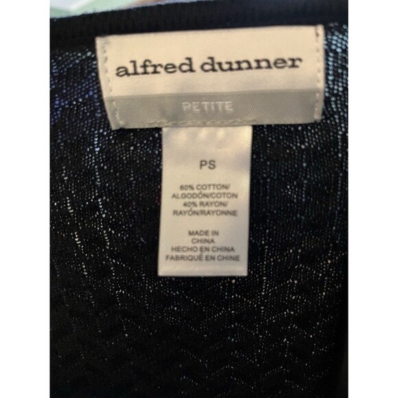 Alfred Dunner Ladies Long Sleeved 1-piece Sweater & Shirt  W/Necklace Petite Sm - Picture 3 of 8